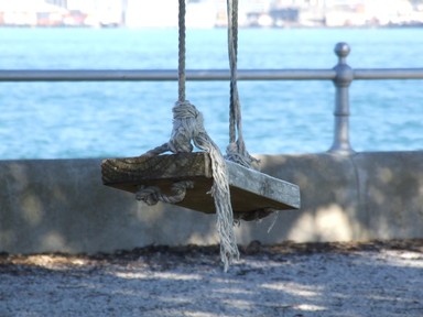 Chris Brittenden; Swinger; Childless swing in Devonport overlooking harbour to auckland